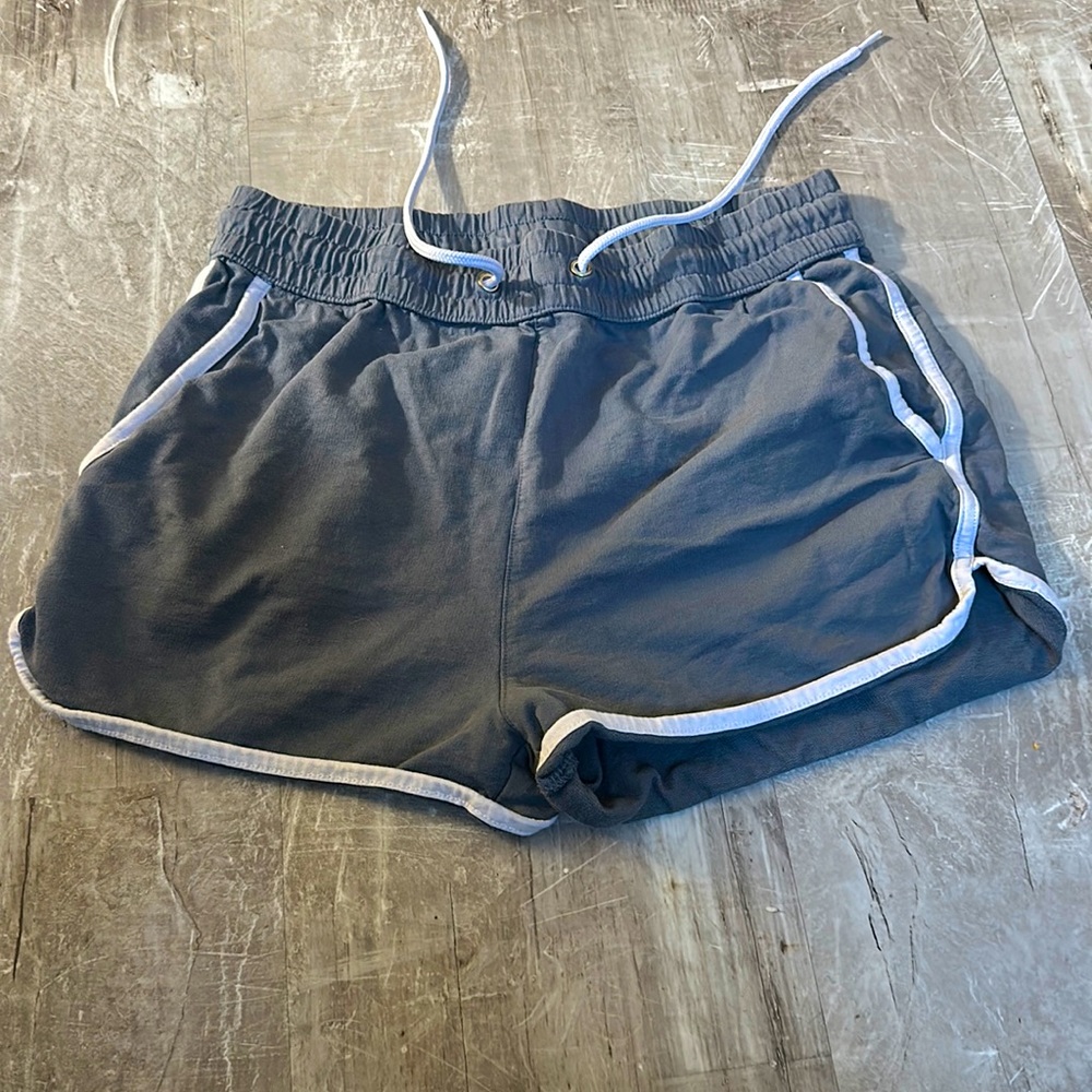 Gray running shorts